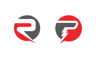 Lightning energy vector icon illustration design Template v1.1