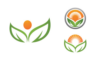 Logo Lotus flower Beauty Salon Cosmetic skincare vector icon v.7