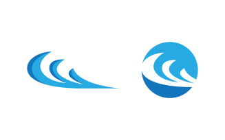 Water wave liquid vector Logo illustration design V1.239