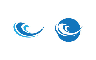 Water wave liquid vector Logo illustration design V1.242