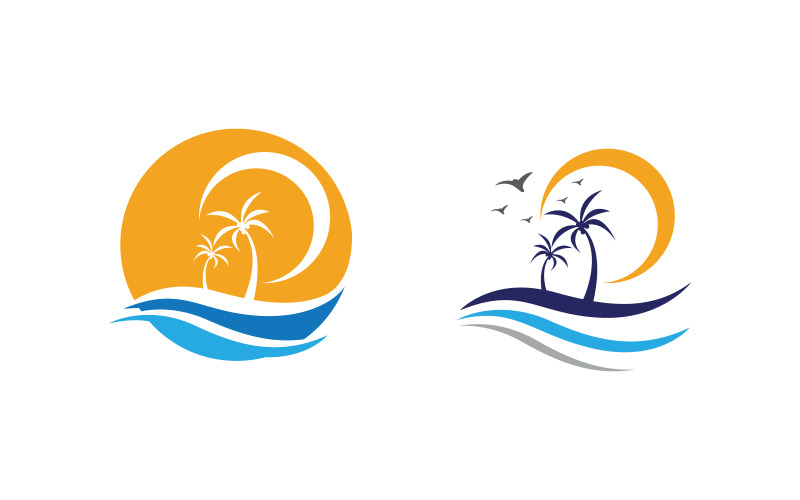 Water wave liquid vector Logo illustration design V1.246 Logo Template