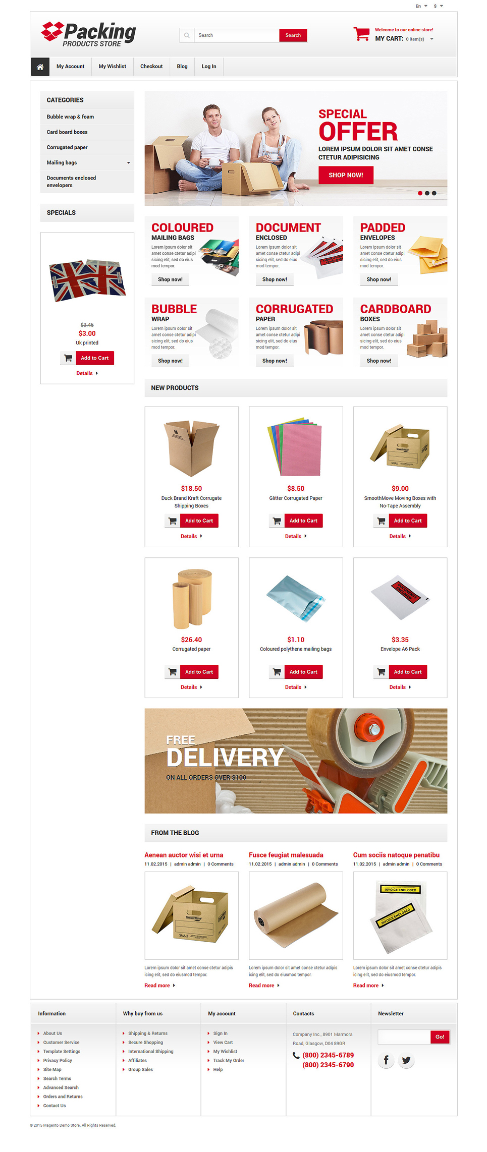 Business Responsive Magento Theme New Screenshots BIG