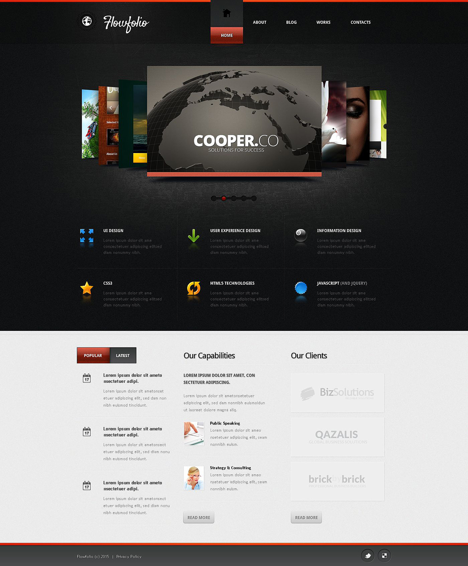 Design Studio Responsive Joomla Template New Screenshots BIG