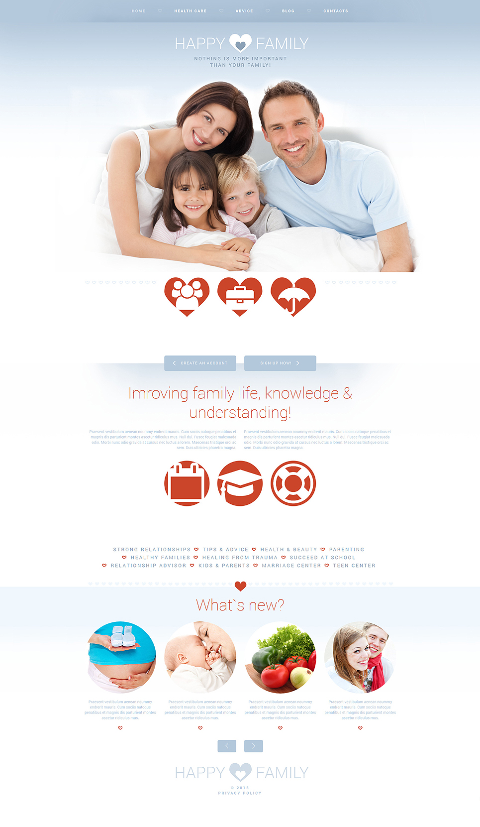 Family Responsive Joomla Template New Screenshots BIG