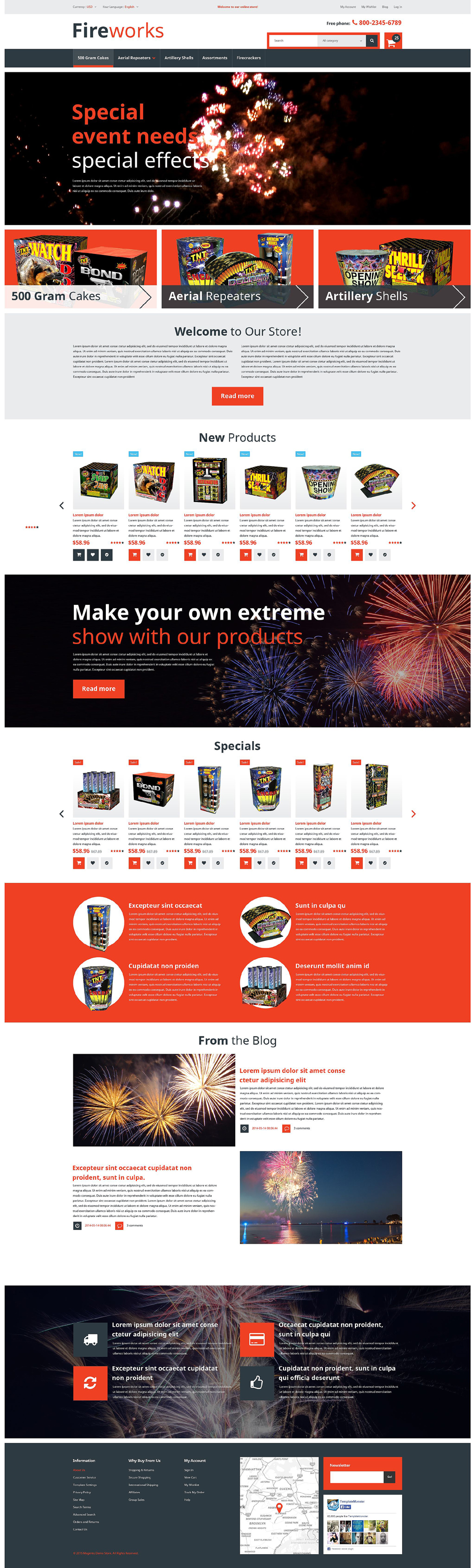 Fireworks Store Magento Theme New Screenshots BIG