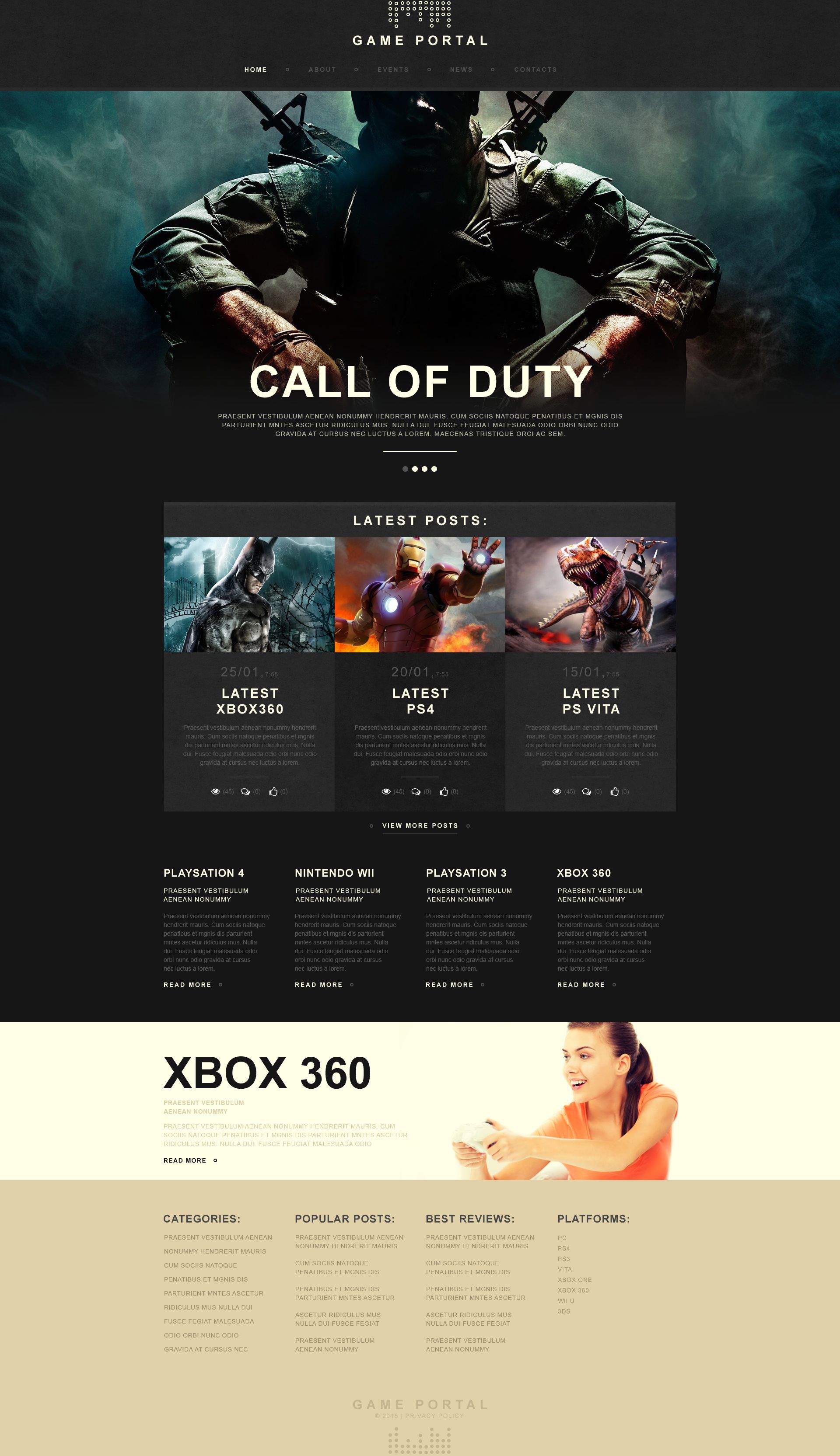 game portal muse template_53037 original