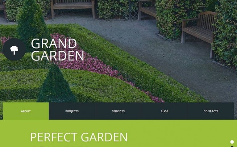 Garden Design Premium Moto CMS HTML Template Big Screenshot Garden Design Moto CMS HTML Template New Screenshots BIG