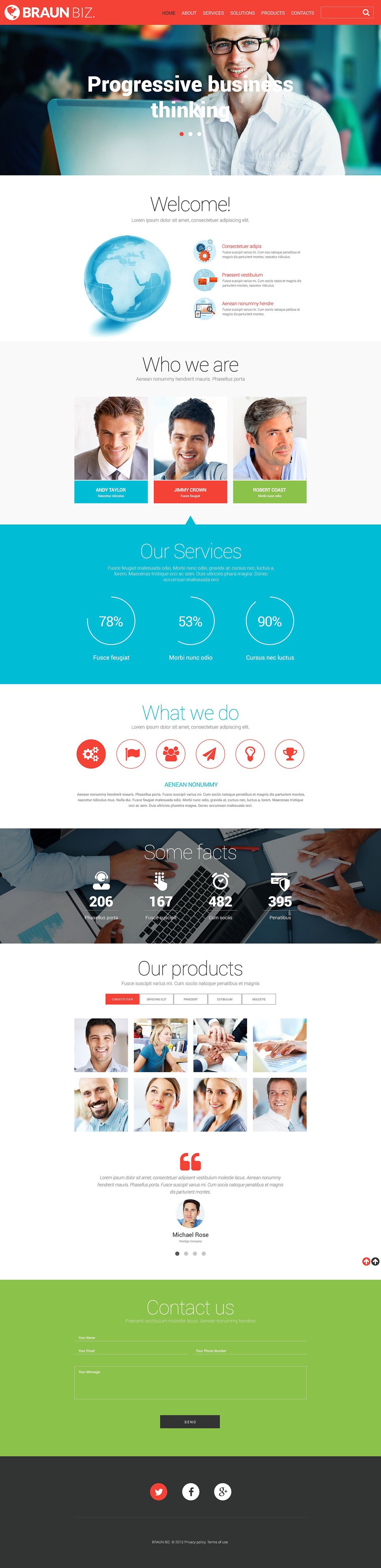 Growing Business Website Template New Screenshots BIG
