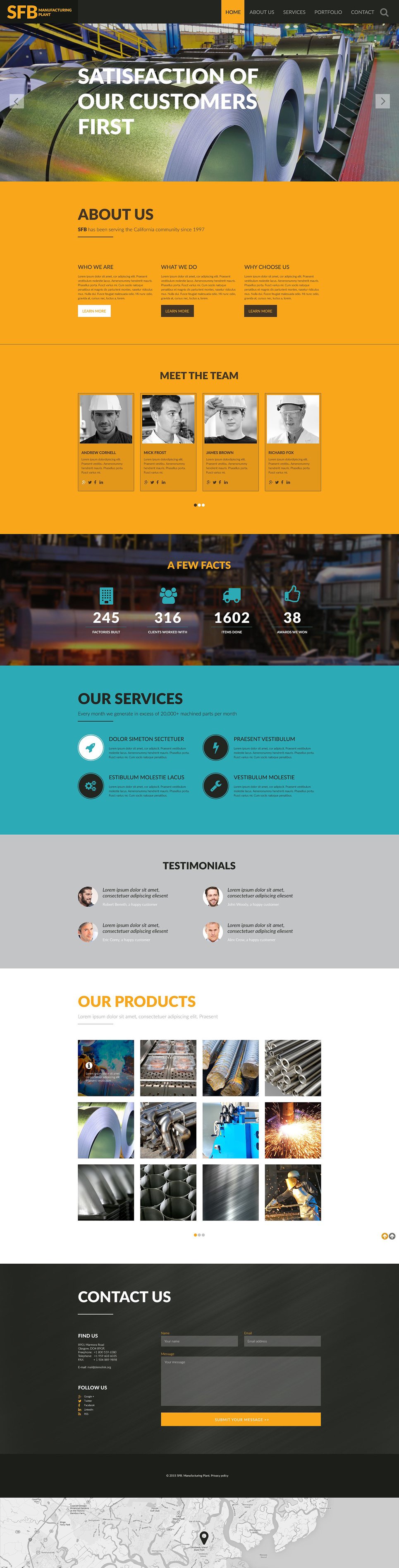 Manufacturing Website Template New Screenshots BIG