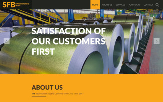 Manufacturing Website Template