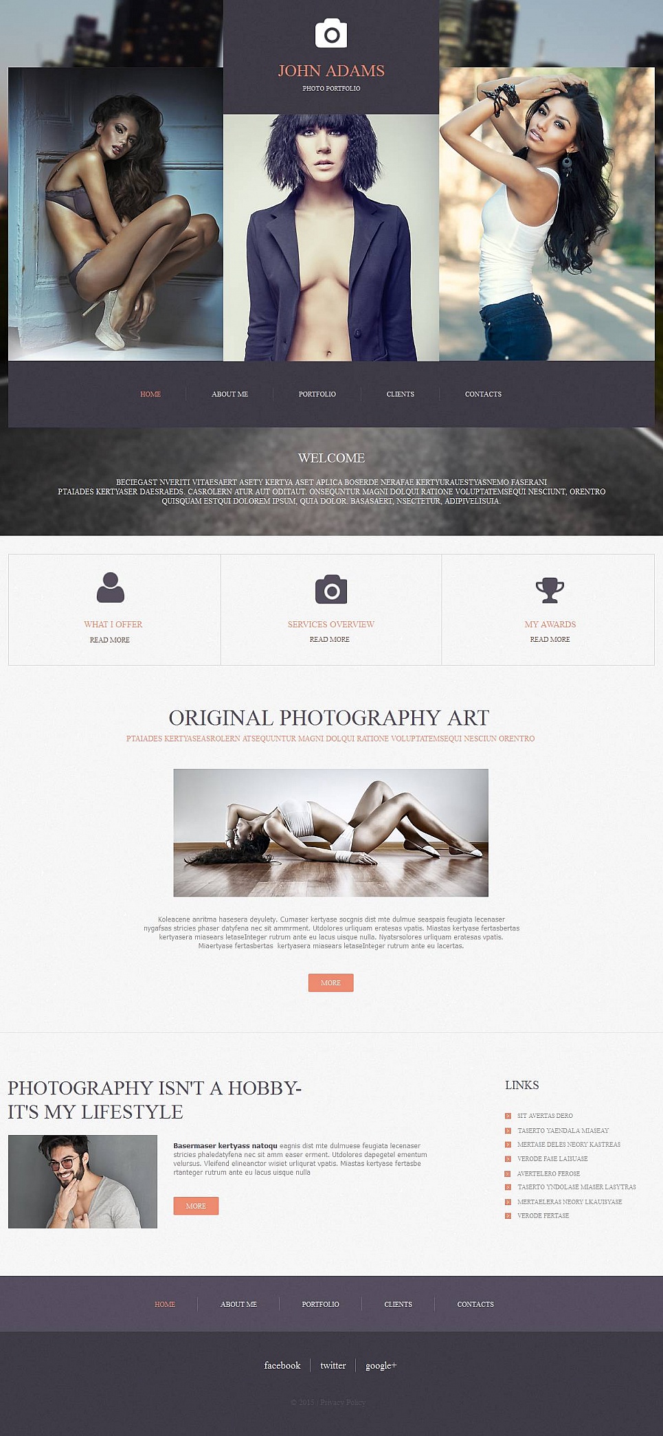 Photographer Portfolio Photo Gallery Template New Screenshots BIG