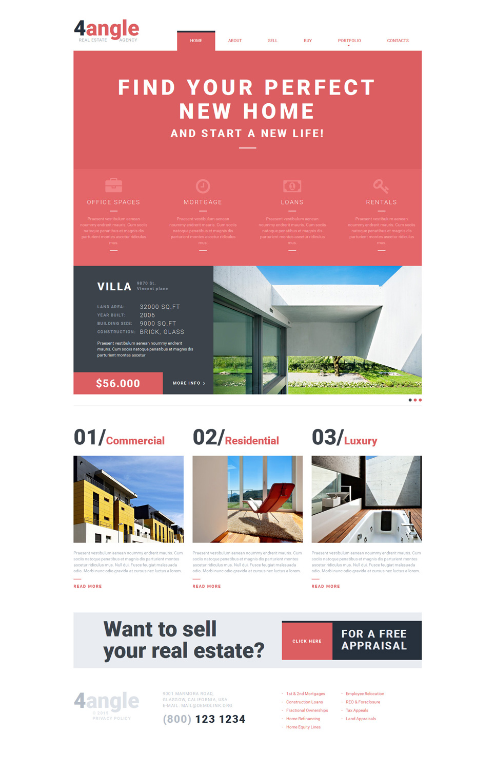 Real Estate Agency Responsive Website Template New Screenshots BIG