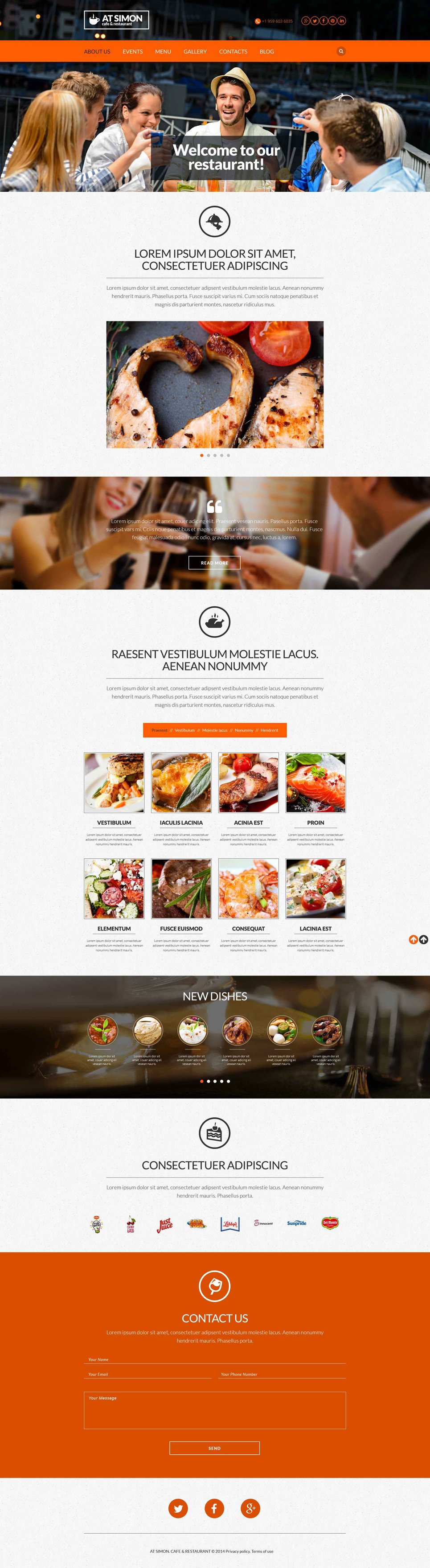 Restaurant Reviews Responsive Website Template New Screenshots BIG