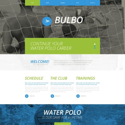 Modèle Web adaptatif  pour site de polo