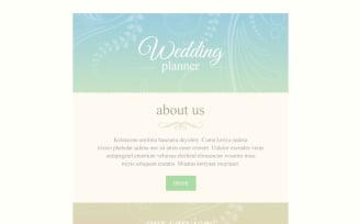 Wedding Planner Responsive Newsletter Template