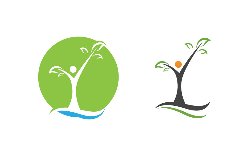 Ecology Tree Leaf vector icon illustration logo design v.32 Logo Template