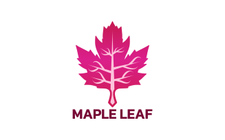 Elegant Maple Leaf Logo Template