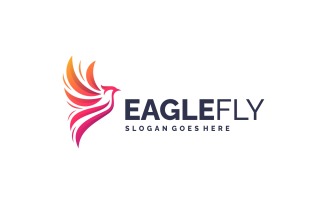 Gradient Modern Eagle Logo Design