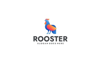 Gradient Modern Rooster Logo Design