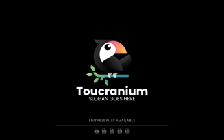 Gradient Modern Toucan Logo Design