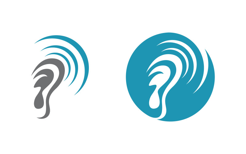 Hearing Healthy illustration Template vector icon design v1.1 Logo Template