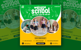 Learning Begins Again Social Media Template