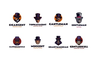 Gentleman Mascot Collection Character Designs