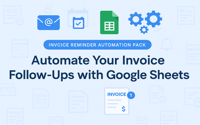 Invoice Reminder Automation Pack Google Sheet