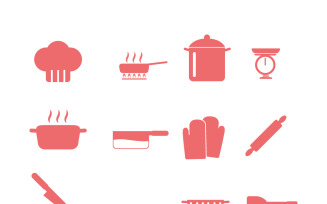Kitchen Essentials Icon Set
