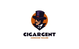 Man Mascot Logo Design Template