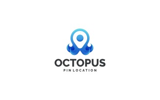 Modern Gradient Octopus Logo Design