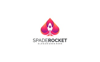 Modern Gradient Rocket Logo Design