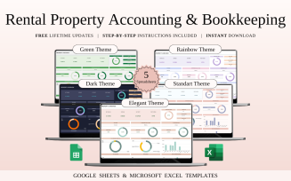 Rental Property Accounting and Bookkeeping | Spreadsheet Templates Excel and Google Sheets