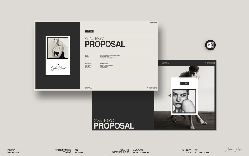 Saka Brand Proposal PowerPoint Template
