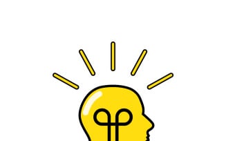 Unlocking Creative Ideas: Brain Lightbulb Innovation Concept