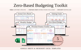 Zero-Based Budgeting Toolkit | Spreadsheet Templates Excel and Google Sheets