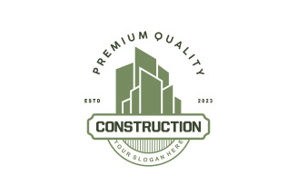 Building Real Estate Construction Logo V13