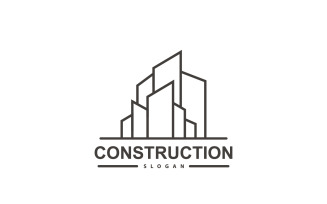 Building Real Estate Construction Logo V8