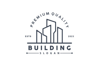 Building Real Estate Construction Logo V9
