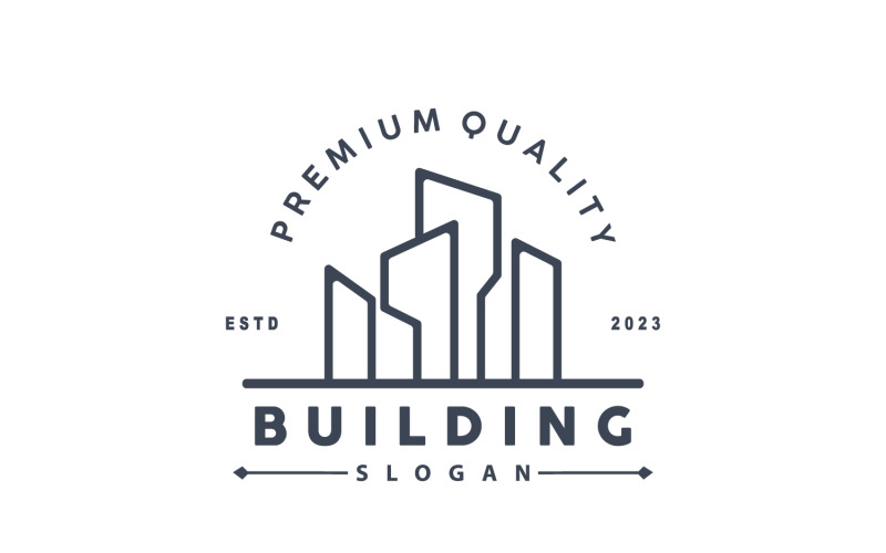 Building Real Estate Construction Logo V9 Logo Template