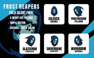 Grim Reaper Mascot Logo Bundle
