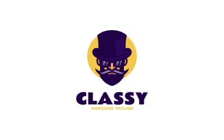 Mascot Classy Skull Logo Design