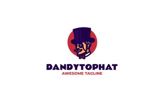 Mascot Gentleman Logo Design