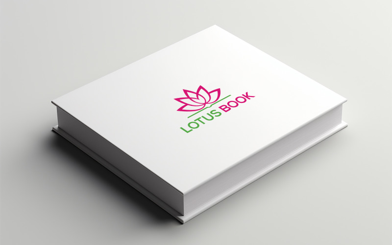 Book cover mockup | white cover logo mockup Product Mockup