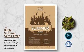 Kids Summer Camp Flyer Template – Fun & Editable Design