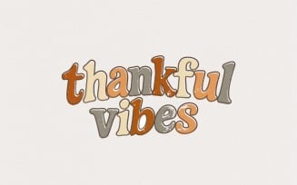 Thankful Vibes PNG Retro Shirt, Fall Aesthetic Tee Design, Thanksgiving PNG Sublimation Download,