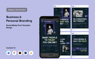 Bold Minimal Social Media Carousel Design