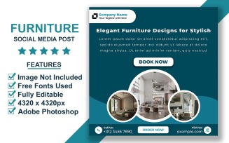 Classic Furniture Sale Instagram Template PSD
