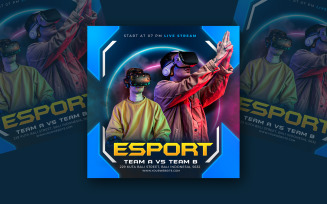 Cyber Esports Social Media Template