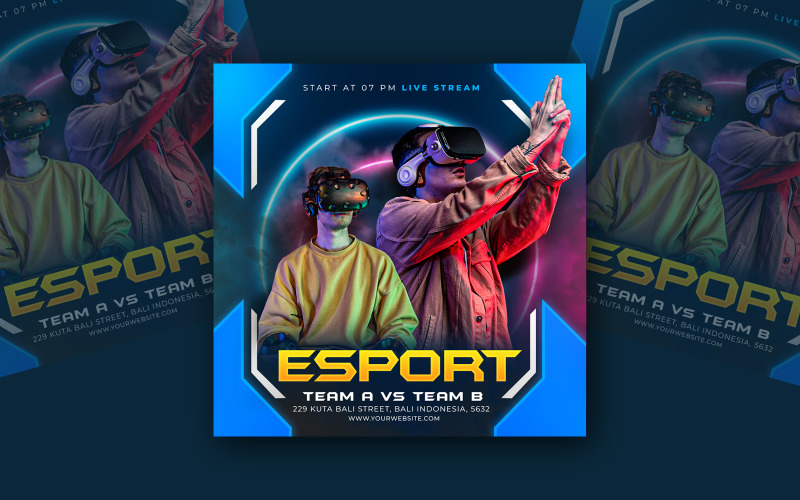 Cyber Esports Social Media Template